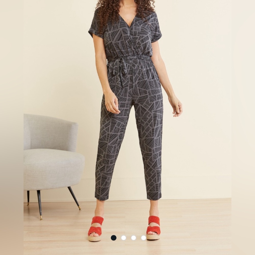 Peyton Jensen Klara Short sleeved Jumpsuit. NWT